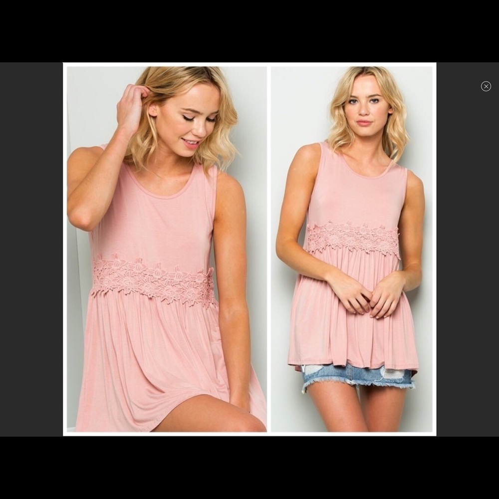 Simple and elegant rose colored tunic top!. BNWT!